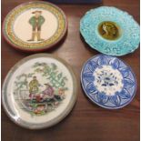 Henriot Quimper plate and 3 others