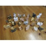 22 Wade Whimsies in vintage tin