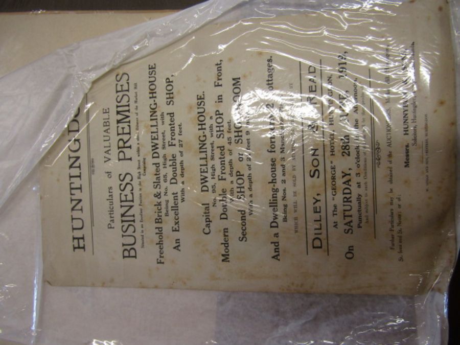 various ephemera to include vintage auction posters, Indentures- probate etc local?- Malaysian - Image 10 of 12
