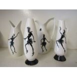 Wade Zamba African vases and jug (miniature)