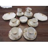 Czech part tea serice comprising 8 cups and saucers, 10 sandwich plates, a bowl and 2 dishes