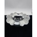 Lalique signed bowl 25cm dia 9cm high