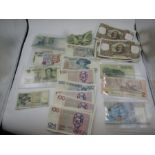various bank notes