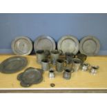 Early heavy metal plates and tankards- possiblt led