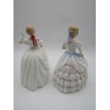 Royal Doulton 'Claire' and 'Dawn' figurines