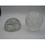 Galway crystal paperweights
