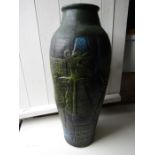 Tribal worked vase approx 25" tall