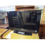 Hitachi 32" LCD TV with remote from a house clearance