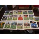 18x Typhoo football cards 17 players and 1 team -Chelsea f.c