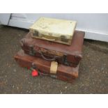 3 Vintage suitcases