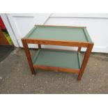 Retro tea trolley with removable trays H71cm W77cm D47cm approx