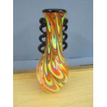 Glass vase H33cm approx