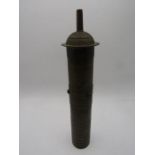 A brass Oriental spice grinder