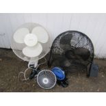 4 Fans from a house clearance