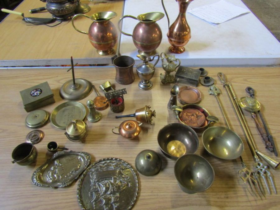 A collection of various metalware