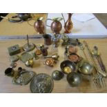 A collection of various metalware