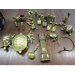 Brass miniatures- animals, shoes etc