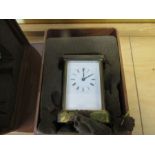 Matthew Norman London carriage clock in box