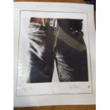 The Rolling Stones 'Sticky Fingers' Limited numbered (866/5000) plate signed lithographic print (