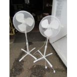 2 Electric floor standing fans from a house clearance