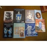 Collection of Wedgwood reference books plus a Dudson pottery reference book