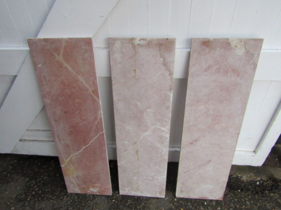 3 Pieces of marble 30cm x 100cm x 20mm approx
