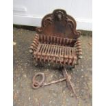 Cast iron fire grate