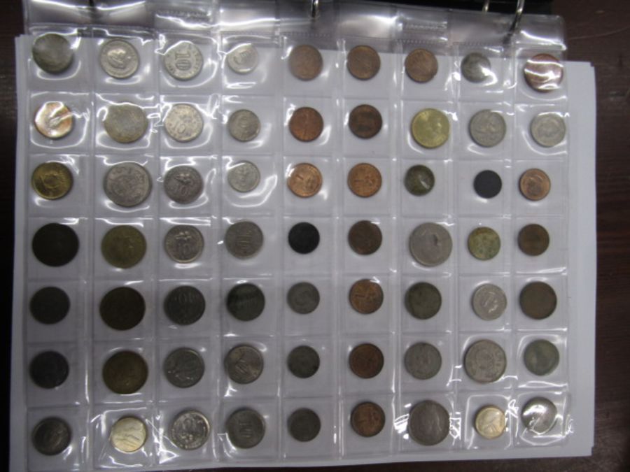 A large collection of coins in album- only few pages photographed- more to add - Image 2 of 11