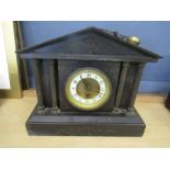 Black slate clock