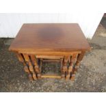 Oak nest of tables