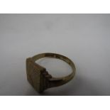 9ct gold mens ring 6.73gms