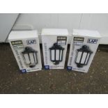 3 Outdoor LED lights boxed and unused