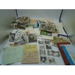 A collection of ephemera (mainly photographs and negatives) All relating to Searle and Oliver