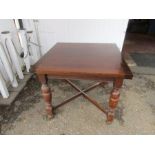 Extending oak dining table H74cm Top 90cm x 90cm approx
