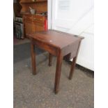 Vintage oak school desk H78cm W62cm D51cm approx