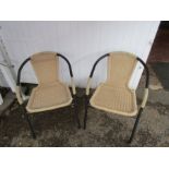 Pair of rattan chairs