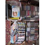 2 boxes cds and tapes