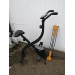 Everlast exercise bike and chest expander