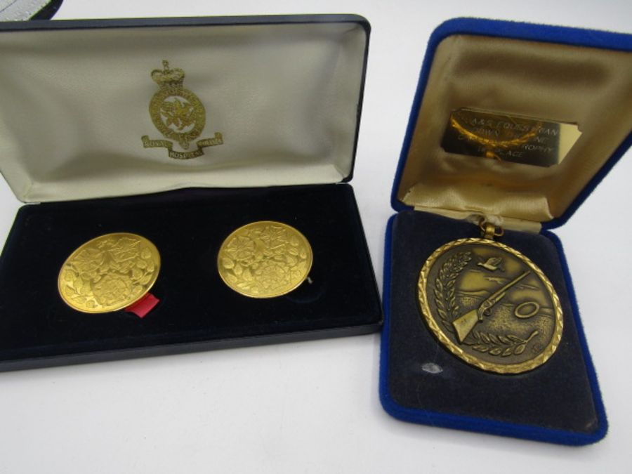Equestrian medal and 2 Royal Chelsea hospital medals