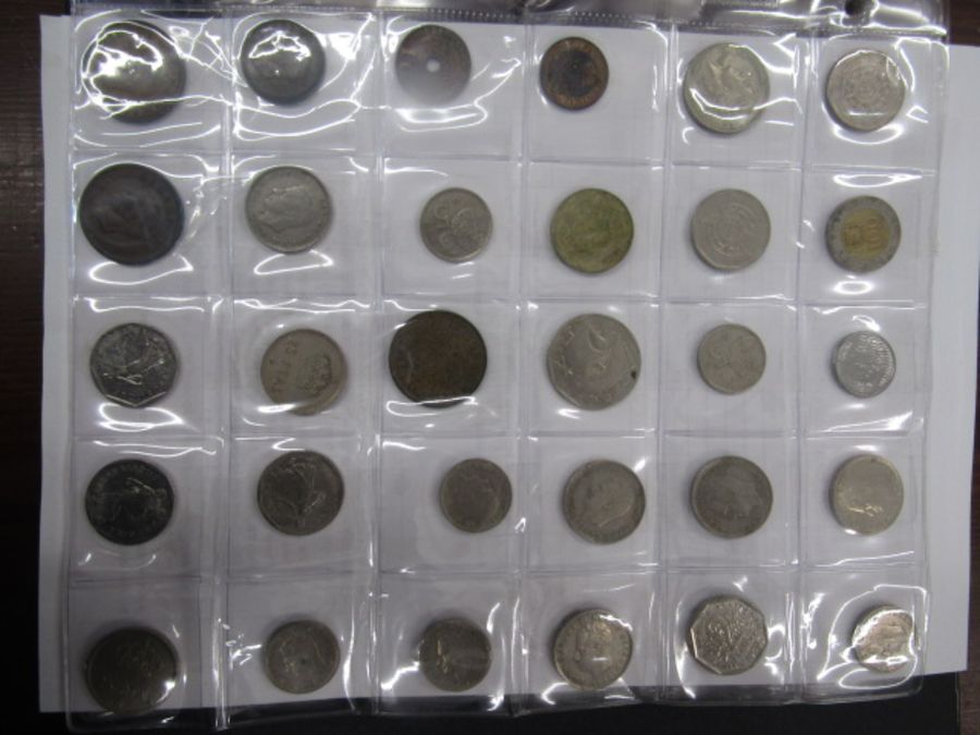 A large collection of coins in album- only few pages photographed- more to add - Image 11 of 11