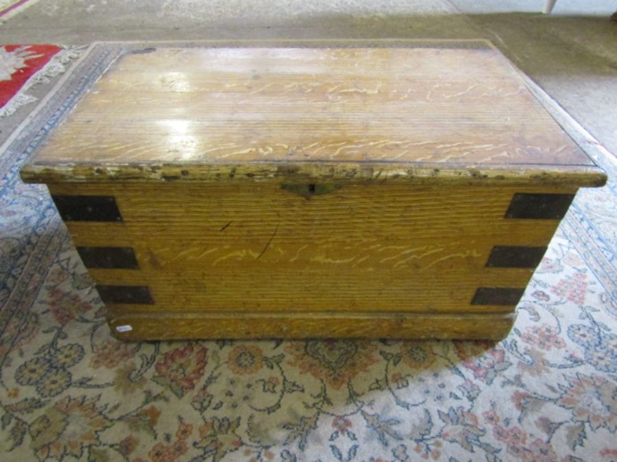 Wooden chest 27"w x 14"h