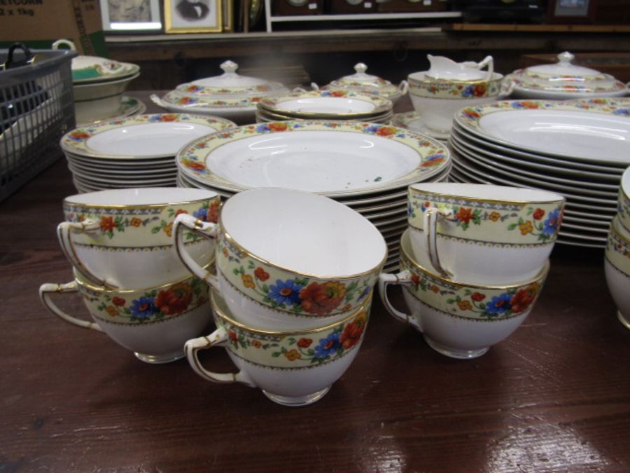 Vintage dinner service for 12 (1 cup missing) inc various platters and terrines, serving spoons etc - Bild 7 aus 9