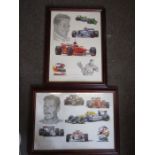 Schumacher and Mansell tribute prints
