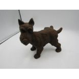 Cast iron Westie door stop