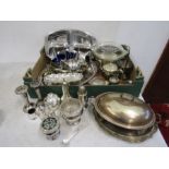 Collection of silver plate table ware