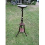 Mahogany plant stand H110cm approx