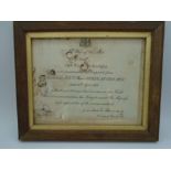 WW1 framed despatch certificate to Captain H P Sparks, dated 18th April 1918 (a/f)