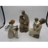 3 willow tree figures