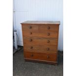 Vintage 2 short over 4 long chest of drawers