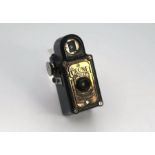 A Coronet Midget Sub-Mini black Bakelite camera, Birmingham, c1930's